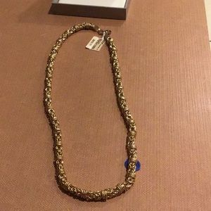 18kt/bronze necklace Byzantine, 24” made in Italy